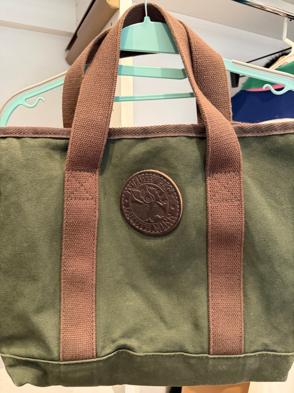 Duluth Pack 5L Canvas Tote Bag in Olive Brown